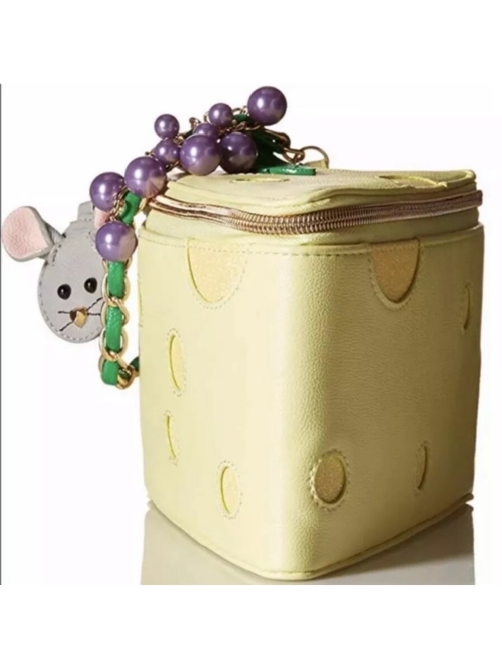 Super rare betsey Johnson cheese clutch wristlet purse “in queso emergency” - Picture 11 of 15